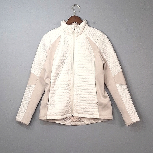 Callia By Carrie Underwood Cloud Cover Quilted Essentials Cream Warm Up Jacket - Picture 1 of 8